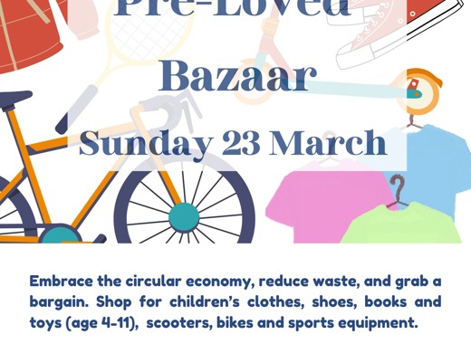 Pre Loved Bazaar flyer Phil&Jim 23.3.25