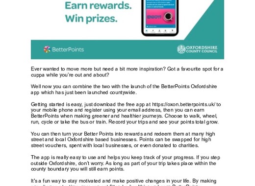 Better points info